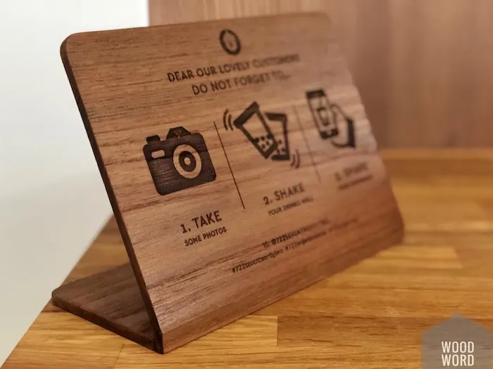 ป้ายตั้งโต๊ะ