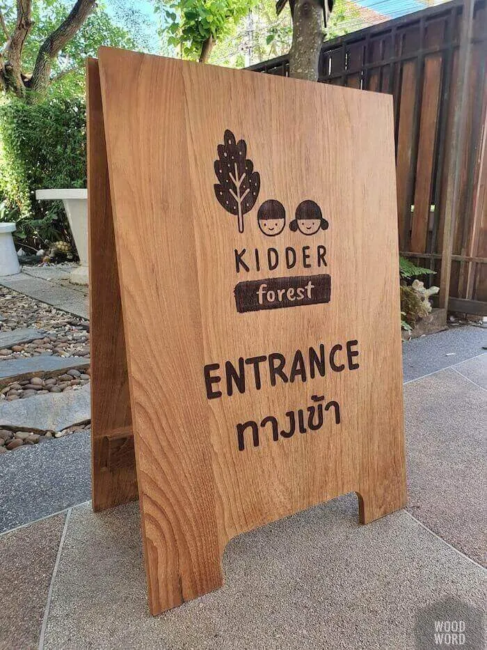 kidder ป้ายไม้