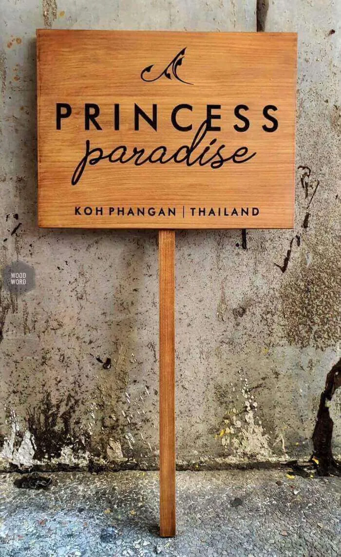 princess ป้ายไม้