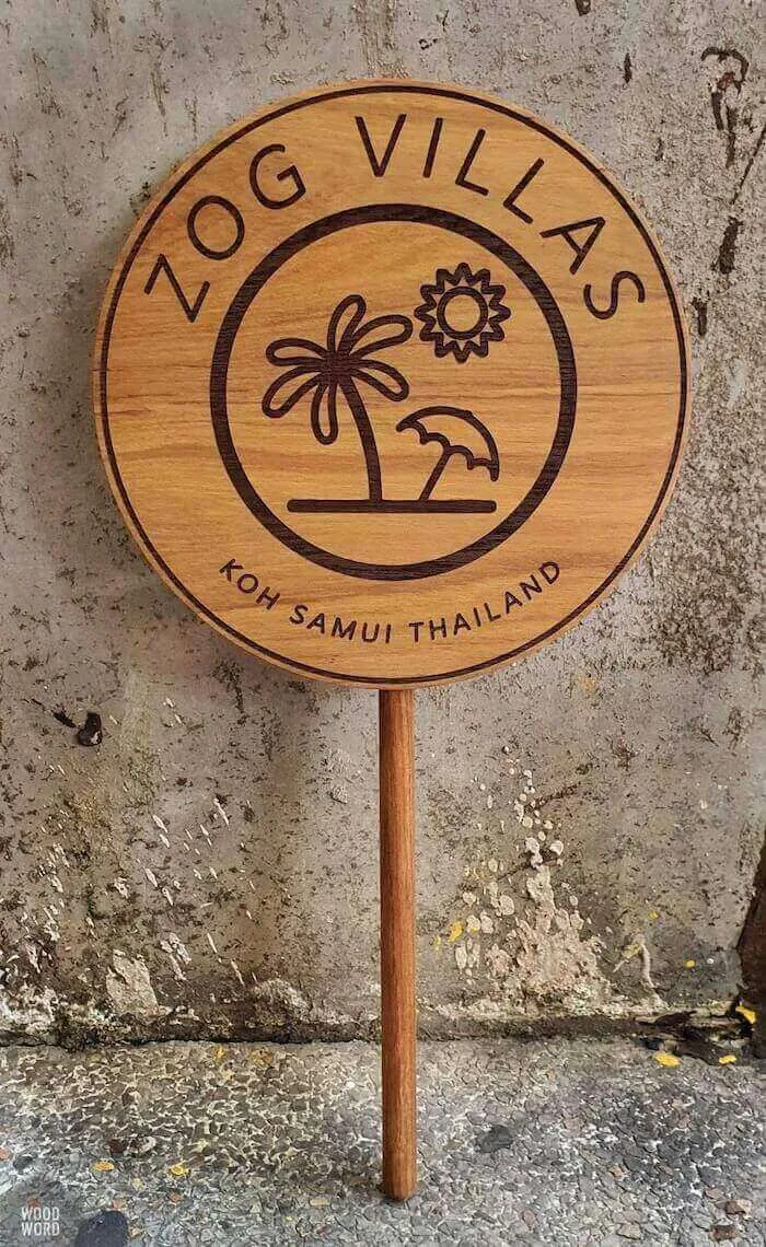 zogvillas ป้ายไม้